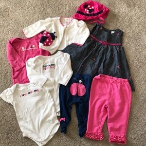 💕Darling Gymboree Baby Girl Ladybug bundle 6-12💕